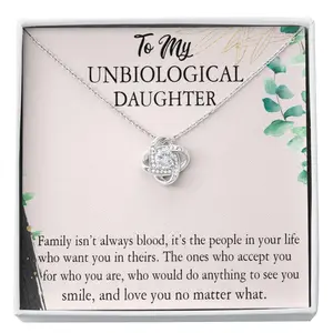 Personalized Bonus Daughter Gift, Step Daughter Gift, Stepdaughter Necklace, Stepdaughter Gift, Gift for Stepdaughter, Step Daughter Birthday Gift V2