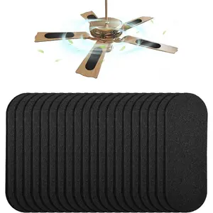Ceiling Fan Filter，Ceiling Fan Filters for Blades，Ceiling Fan Air Purifier Pads，Ceiling Fan Blade Filter with 10 Pieces of Activated Carbon air Filter, Easy to Stick Ceiling Fan Blade Filter, Household Common Household Pollutants, Most of the Fan Blades