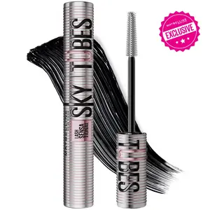 [NEW & EXCLUSIVE] Sky Tubes Tubing Mascara, 24H Extension-Like Length & Volume, Smudge-Proof, Maybelline New York