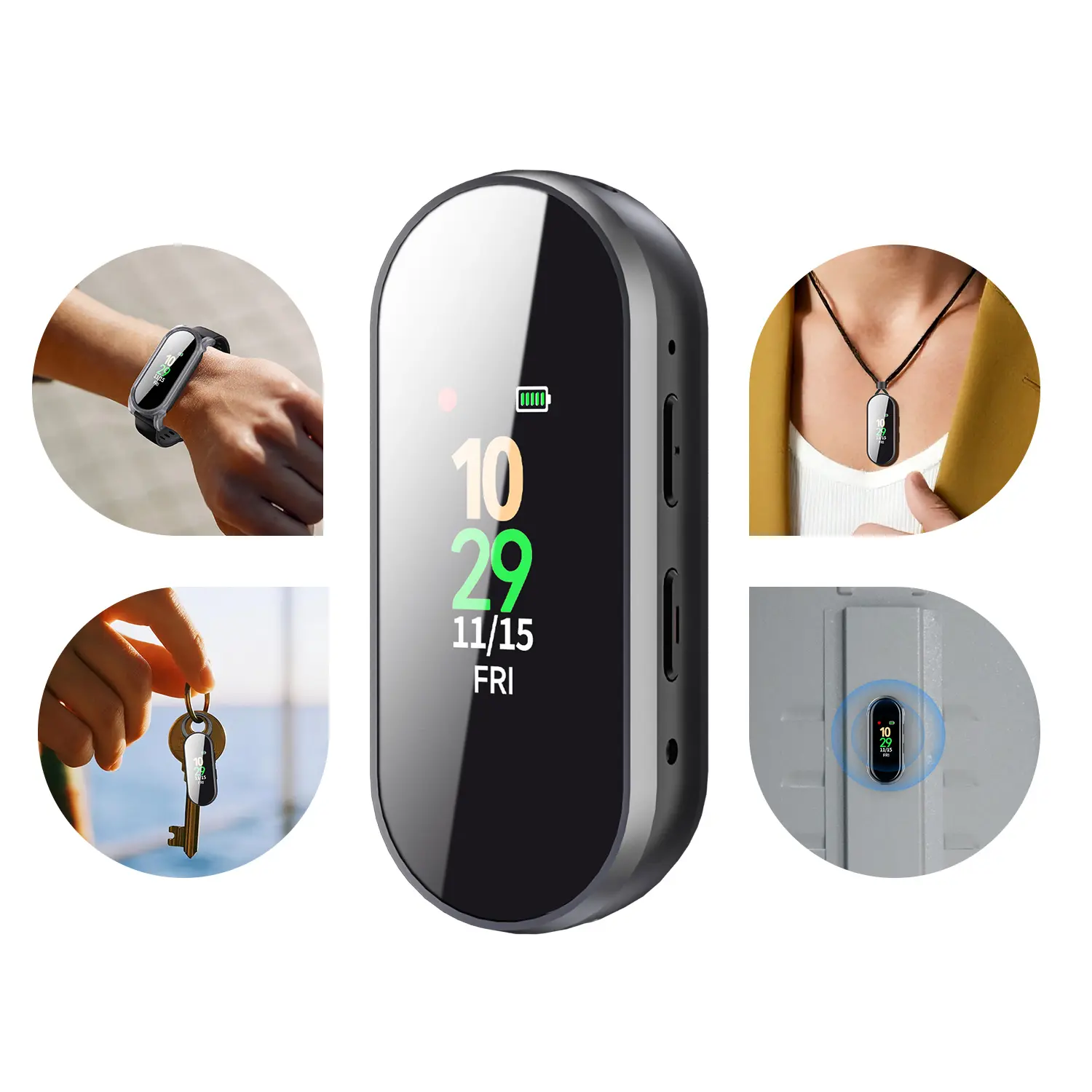 Mini Digital Voice Recorder 64GB, Pocket-Sized Audio Recording Device with AI Noise Reduction, Portable Sound Recorder for Travel, Content Creation, Voice Memos & Daily Notes, Voice memo keepsake