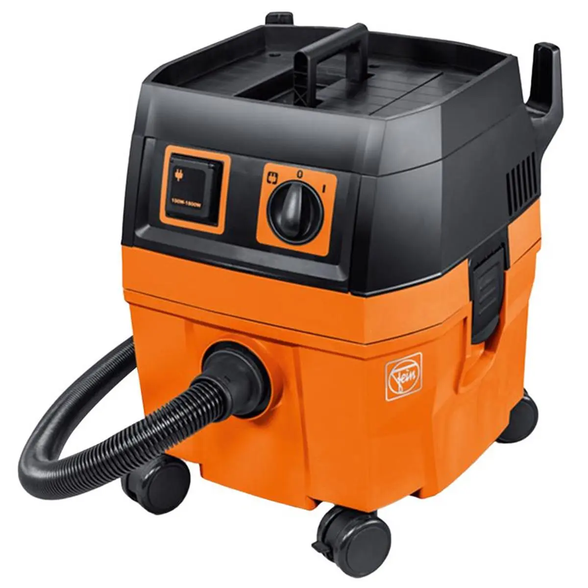 Fein 2404879 Corded Wet & Dry Turbo I Vacuum - 9A, 120V, 5.8 gal, Orange, Lightweight 26.2 lbs, Durable, Easy to Operate, Cartridge-Equipped for Automotive Interior Care, Interior Detailing & Liquid Detailing, Cartridge For Automotive Interior Care