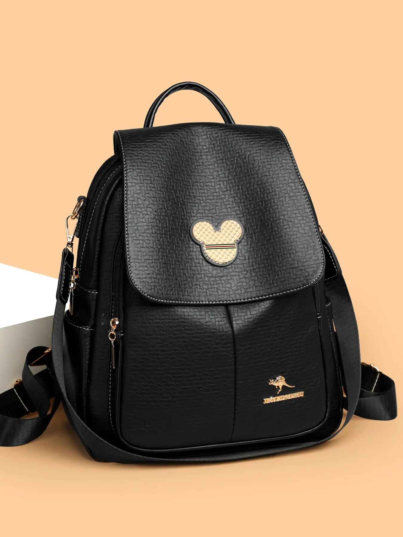 New Genuine Leather Backpack, Casual Daypack Backpacks, Fashionable Korean Style, Large Capacity, Versatile Shoulder Bag, New Arrival, Stylish and Durable