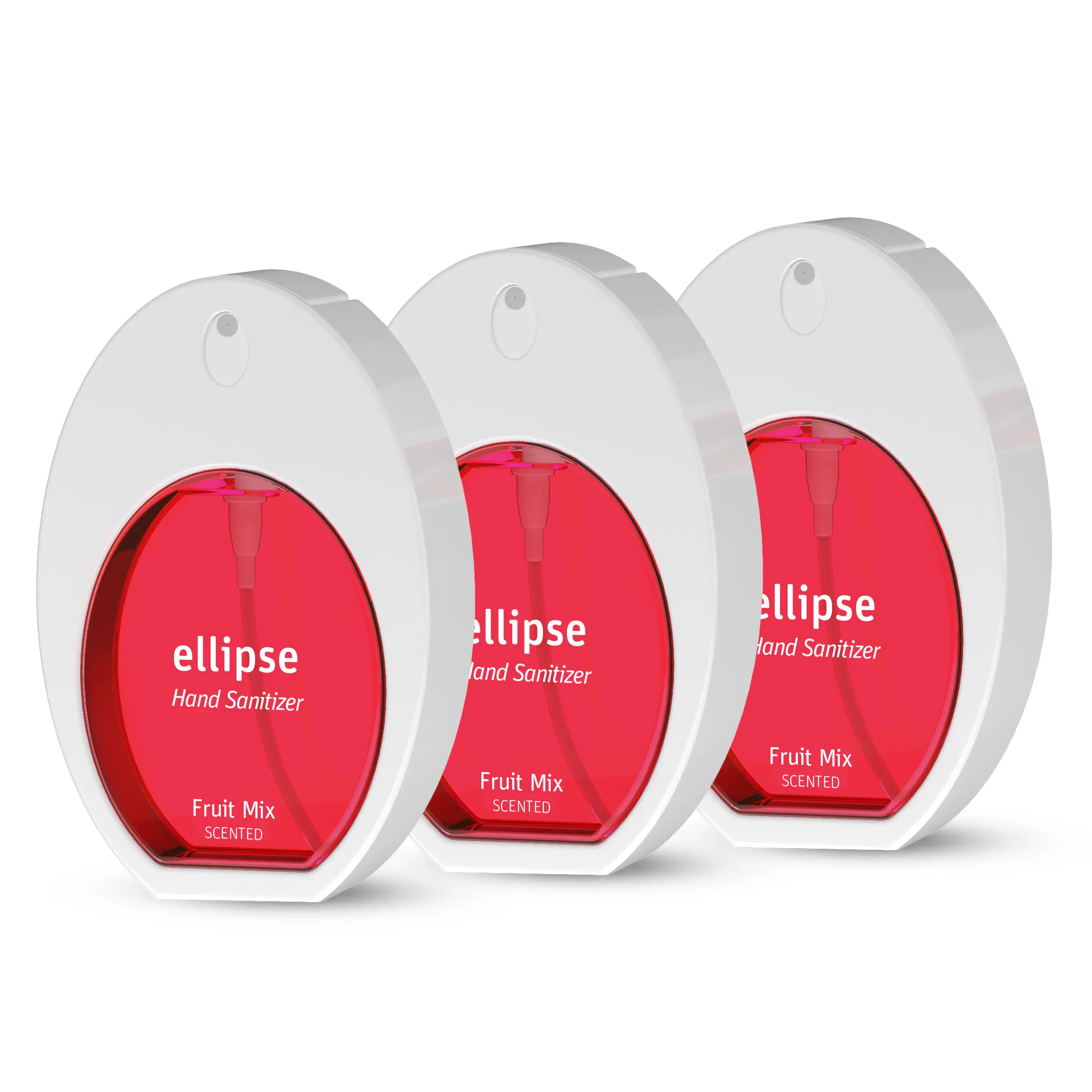 Ellipse Hand Sanitizer Mist Spray - 70% Ethyl Alcohol, Quick-Dry Moisturizing Vegan Anti-Bacterial Hand Cleaning Product, Natural Fruit Scents, 1.28 Fl Oz Travel Size, 3-Pack for Adults