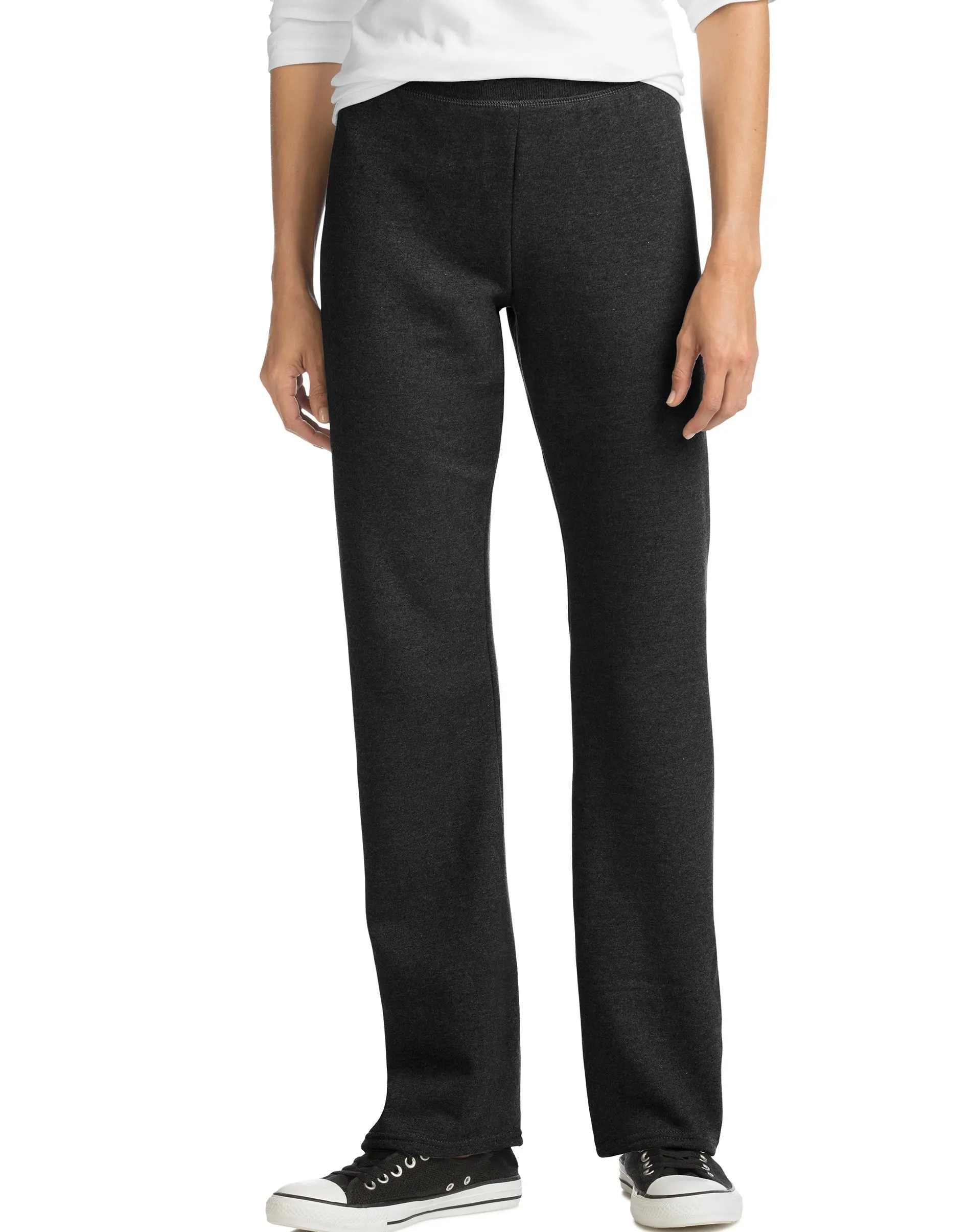 Hanes Ecosmart Women's Fleece Sweatpants With Open Bottom Legs 28.5" (petite Size) Intimates Comfortable Fit Soft Stretch Fabric Breathable O4634