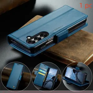 For Samsung Galaxy Z Fold 7/6/5 Case, Rfid Shielded Wallet Cover, Durable Stand Magnetic Closure, Shockproof Phone Protector, Unisex Design, Card