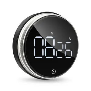 Digital Kitchen & Productivity Timer with LED Display, Magnetic, Adjustable Volume