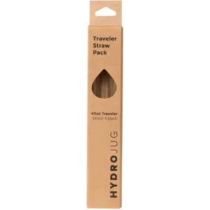 HydroJug 40 oz Ease2o, Traveler, or Sport Replacement Straws, 4 Pack BPA-Free Reusable Straws