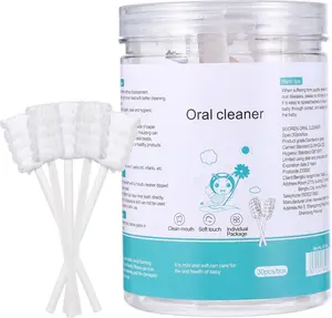 Baby Tongue Cleaner, Newborn Baby Toothbrush,30pcs/60pcs Disposable Infant Toothbrush Clean Baby Mouth,Gauze Gum Cleaner Toothbrush Baby Oral Cleaning Stick Dental Care Excellent gift for Christmas and new year Toothpaste Alternative