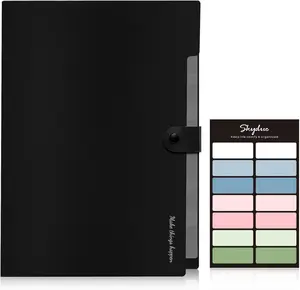 Expanding File Organizer with 8 Pockets, Accordion File Folders with Labels, Portable Document Paper Bill Receipt Organizer, Home College School Office Supplies, Letter Size, Blue