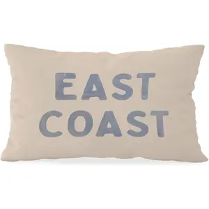 Blue Coastal Throw Pillowcase Cover 12x20, Coastal Room Decor, Blue Dorm Decor, Coastal Preppy Trendy Retro East Coast Coquette Decor for Girls Room College Sofa Couch