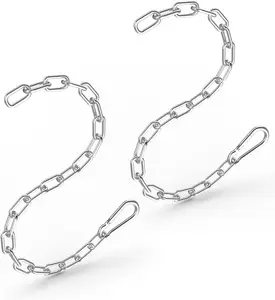 Fitness Chain, Weight Lifting Chains,  Machine Extension Chain, 304 Stainless Steel LAT Pull  Extension Weight Machine Chain, Curl Bar Chain for Home Gym