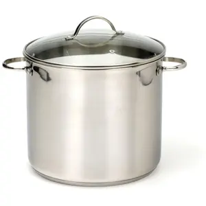 RSVP Stainless Steel 12-Qt Induction Stockpot