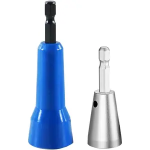 Wire Nut Twister,Wire Nut Twiter for Drill,Spin Twist Wire Connector Socket,Wire Connector Driver with 1/4" Chuck,Wire Stripping and Twisting Tool for  Quick Stripping(2pcs)