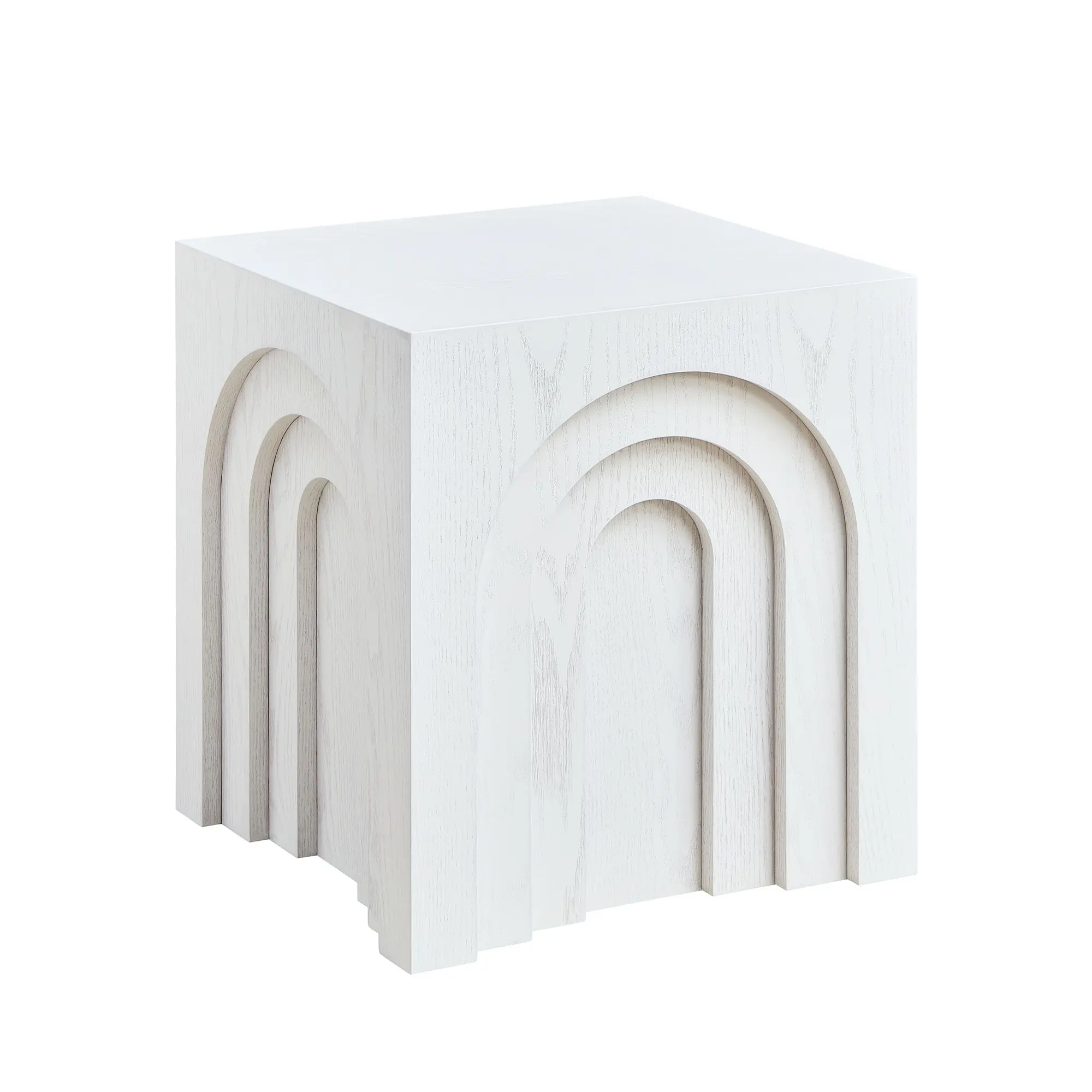 15.74'' Square Side Table Small Coffee Table Accent Table Bedside Table for Living Room Bedroom, White - Compact End Table, Modern Nightstand, Space-Saving Furniture for Small Spaces, Easy Assembly, Bedroom Bedside Table for Bedroom