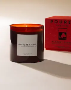 NEGRONI NIGHTS - 100% Soy Wax Blend Hand-poured Scented Candles  & Fragrances Coconut Decor