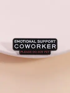 【BUY 1 GET 1 FREE】Emotional Support Colleague Lapel Pin, Office Humor Badge, Workplace Self-Parody Style, Fun Accessory for Backpack ID Card Decoration（Size: 1.4" × 0.5"）