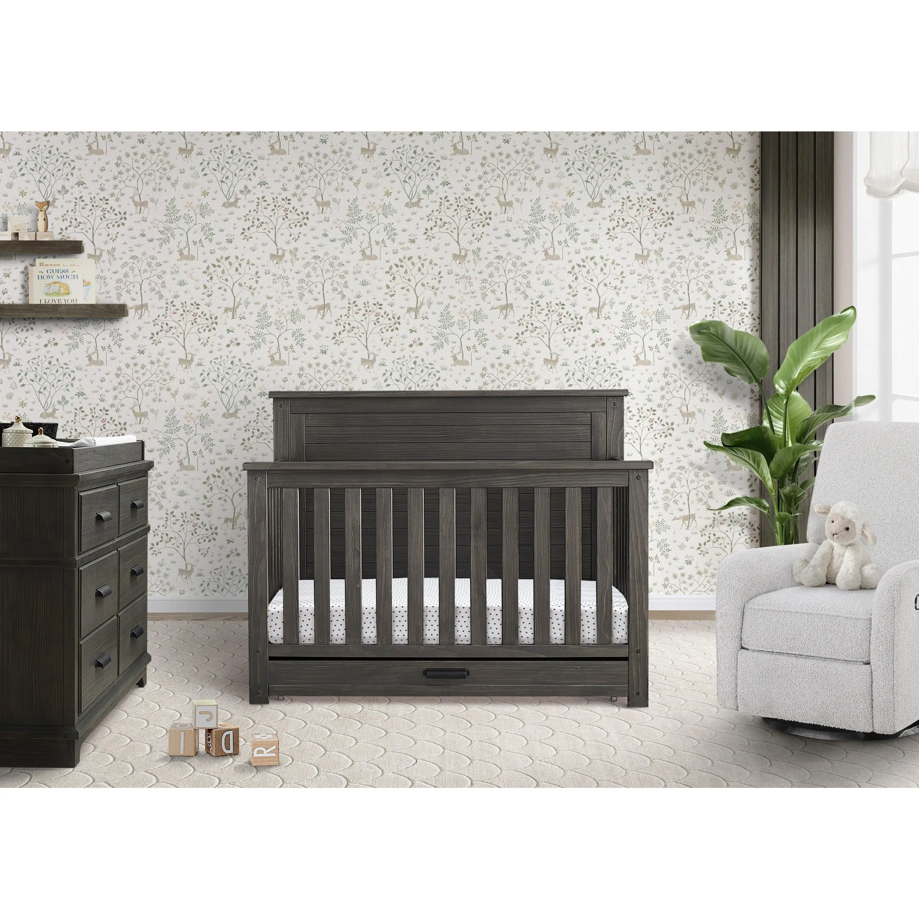 Caden 6-in-1 Convertible Crib with Trundle Drawer