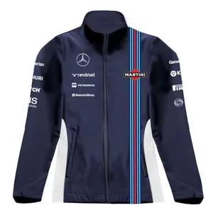 Williams Martini Racing Women's Team Softshell Track Jacket, Heritage Blue
