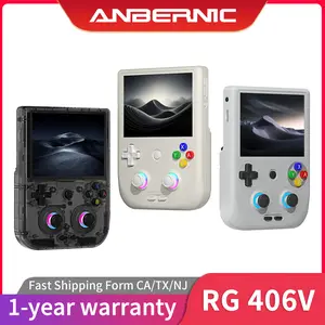Anbernic RG 406V Retro Handheld Game Console 4-inch IPS Multi-touch Screen Android 13 5500mAh RG406V Video Games Built-in Hall Joystick RGB Lighting Support 1080p DP Output WIFI Bluetooth