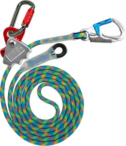 11FT Flipline Kit Polyester Lanyard with Triple Lock Carabiner Adjuster, Steel Swivel Snap, for Fall Protection, Arborist, Tree Climbers