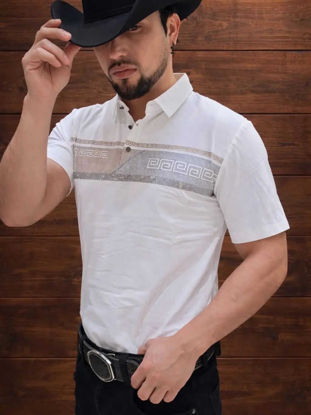 Ace of Diamonds Men's Blue Collar Menswear Top, Plain Breathable Casual Shirt