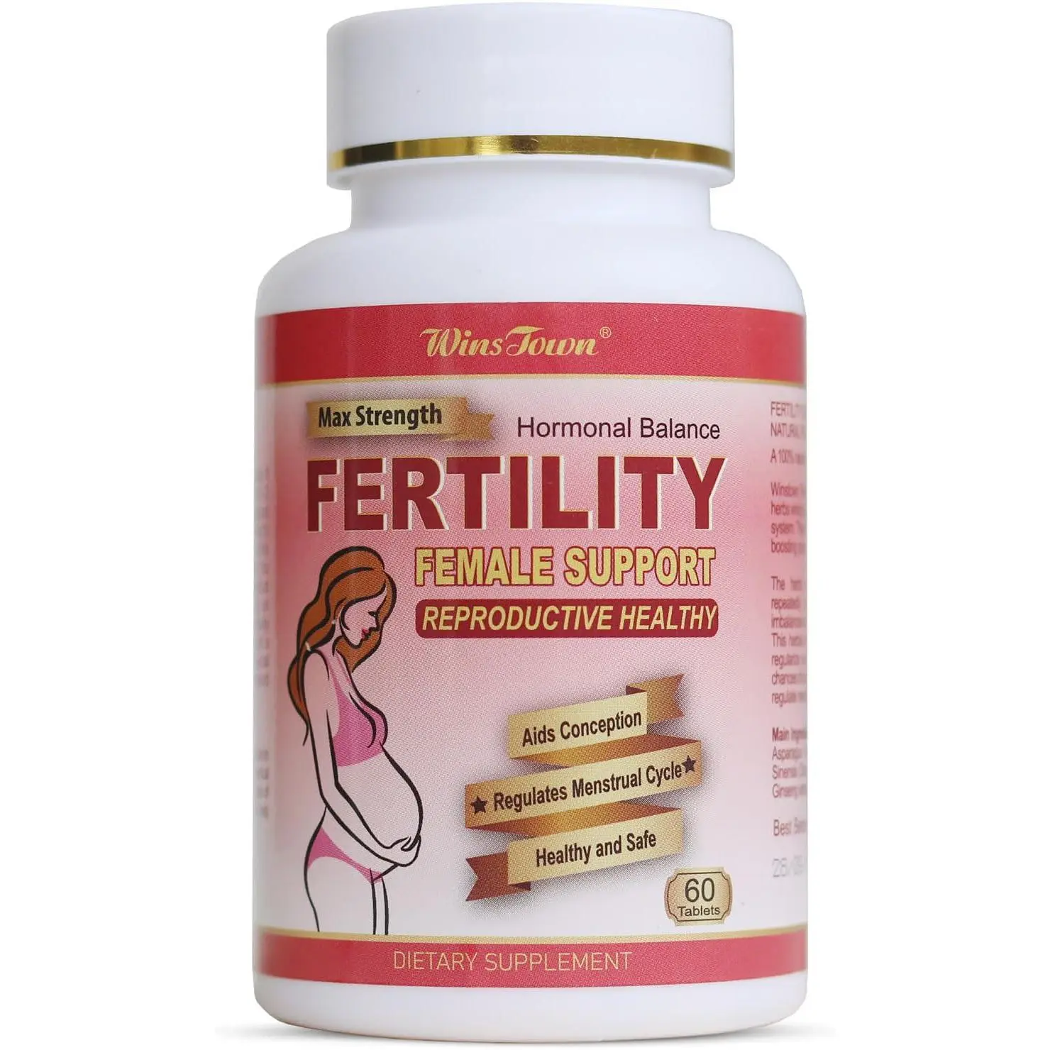 Fertility Tablets - Prenatal Vitamin for Women, 60 Count |   Supporting Hormonal Balance, Reproductive Healthy, Ovulation & Conception, Ideal for Female Wellness
