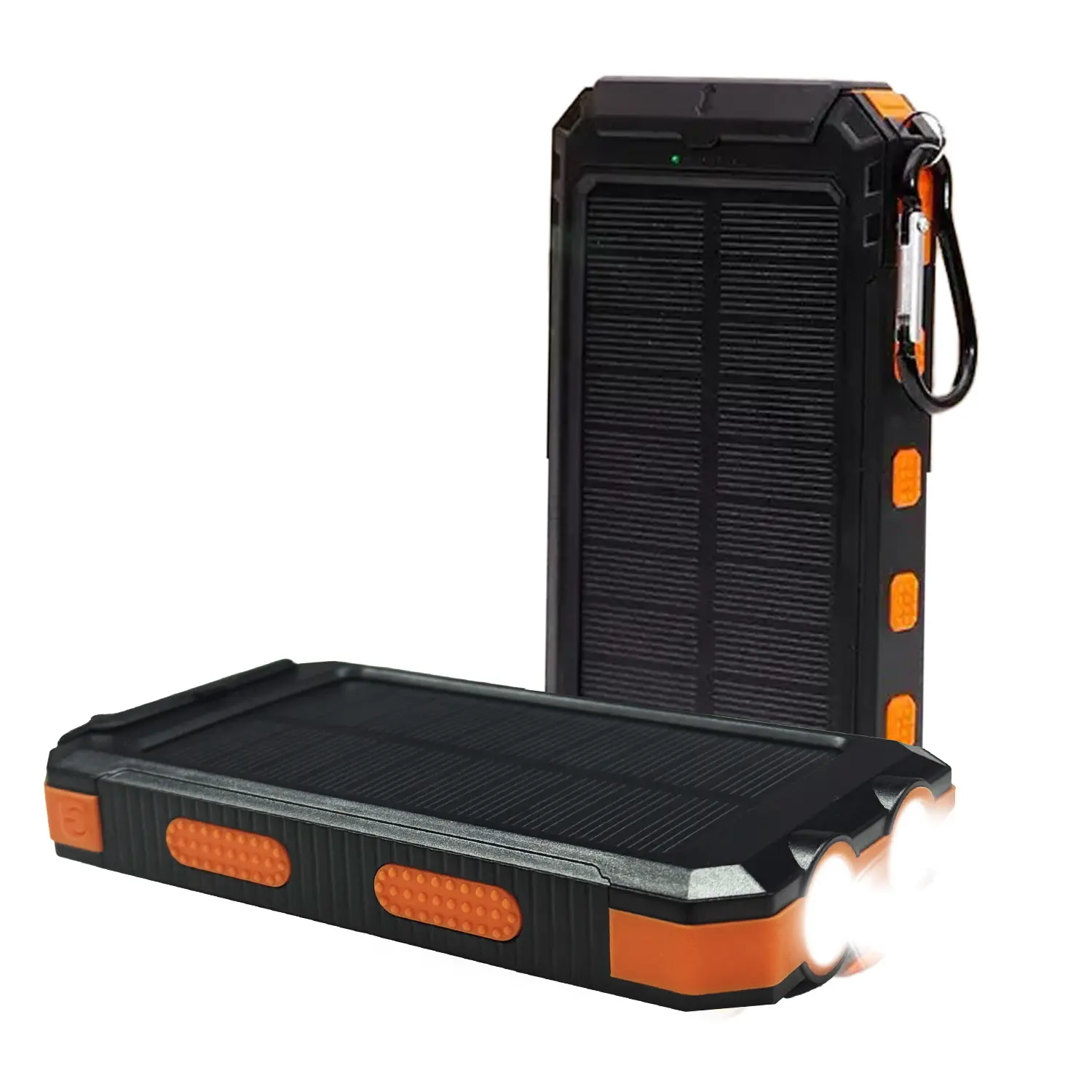 36800mAh Multifunctional Solar Power Bank Charger, 5V3.1A QC 3.0 Fast Charge External Battery Pack, Portable Travel Power Bank with Built-in Super Bright Flashlight for Multiple Device Charging, Multifunctional Power Bank