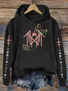 Blooming Sleep TOken Hoodie, Sweatshirt, Pink Logo and Both Sleeves Shirt, Gift For Fan S-5XL