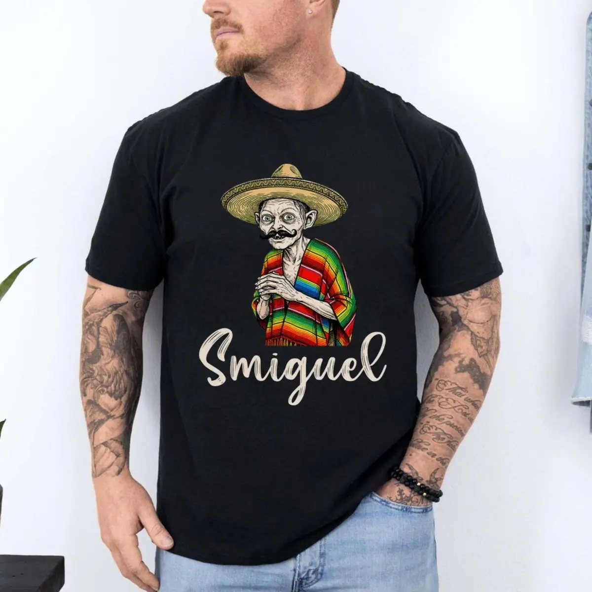 Smiguel Mexican Funny T Shirt, Mexican Sombrero Meme Tee, Cinco De Mayo Shirt, Hispanic Humor Gift, Fiesta Culture Graphic Outfit , Unisex Short Sleeve Tee, Casual Clothing Crewneck Tee