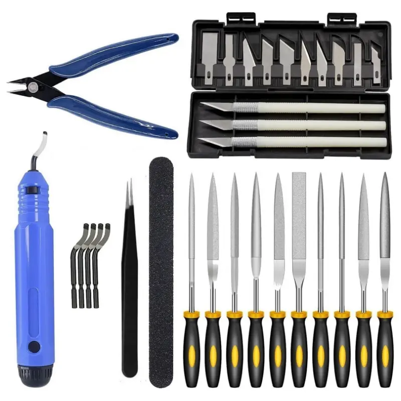 32-Piece 3D Printing Full Set Tool Kit - Deburring, Trimming, Polishing Tools, 3D Printer Accessories for Plastic Models, Toys, Robots, DIY Projects & Other Crafts, Manufacturers