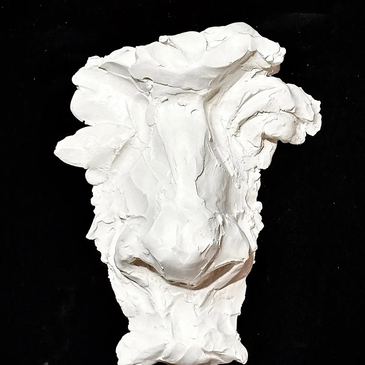 Revelare- Plaster face wall-mounted sculpture