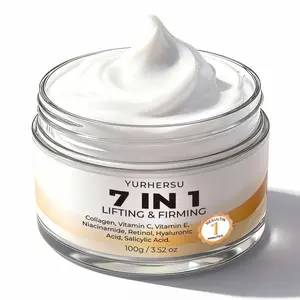 7-In-1 Collagen & Hyaluronic Acid Neck Firming Cream, Reduces Eye Bags and Dark Spots, Non-Toxic, Single Item, No Alcohol or Aerosol