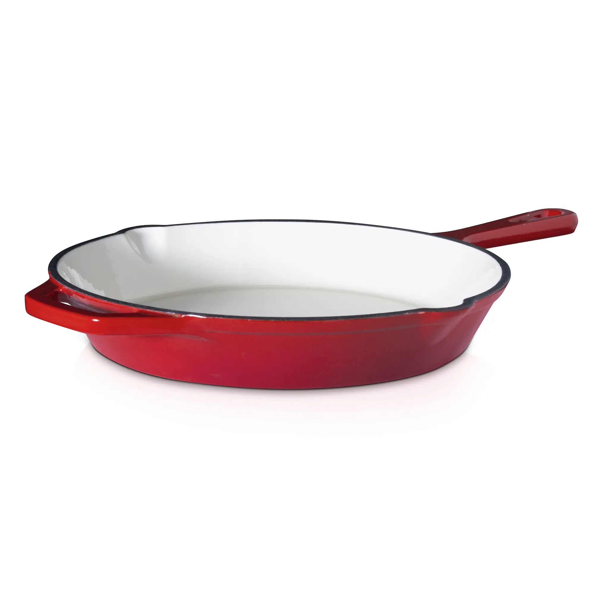 Eternal Living 10-Inch Enameled Cast Iron Skillet Oven Safe Non-Toxic Cooking