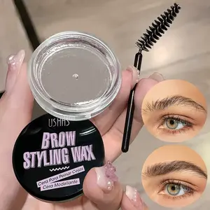 USHAS Clear Eyebrow Styling Wax – Long-Lasting Waterproof Brow Gel for Women | Daily Flawless Look Makeup Cosmetic Transparent Color