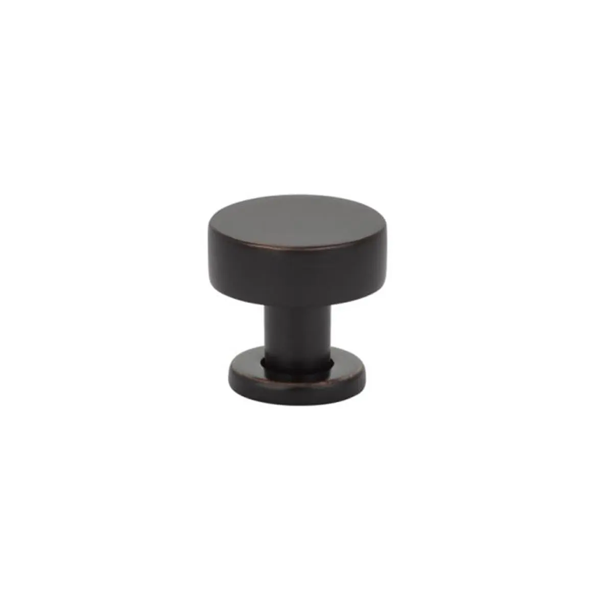 Emtek Mid Century Modern Cadet Doorknob - 1.25 in Diameter Oil Rubbed Bronze Brass Cadet Knob, Decorative Handles, Handle, Metal Plated Doorknobs with Installation Screws Included