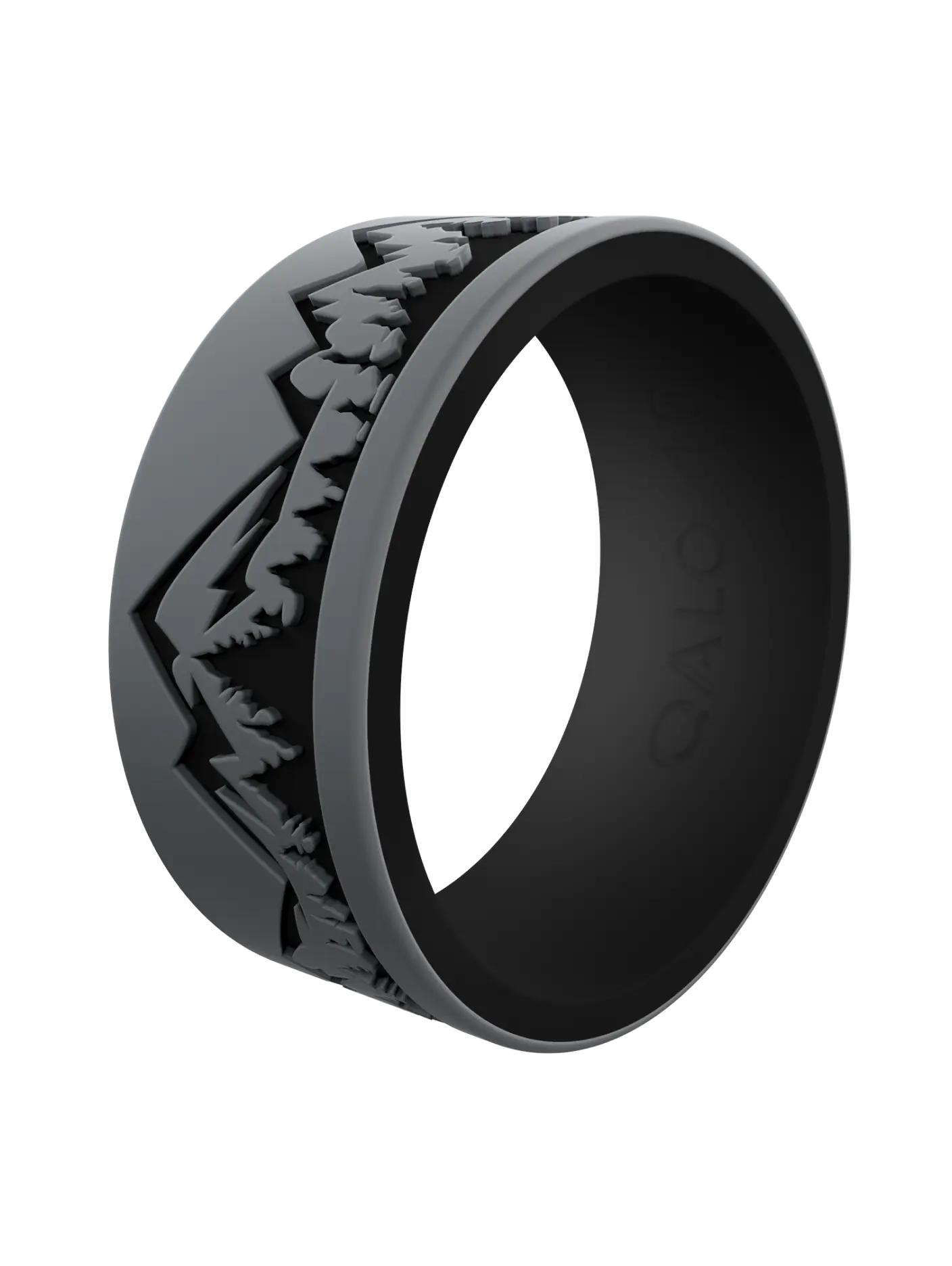 Men's Ridgeline Silicone Ring - Eva Shockey Collaborative Design, for Casual Daily Wear Fashion Accessory