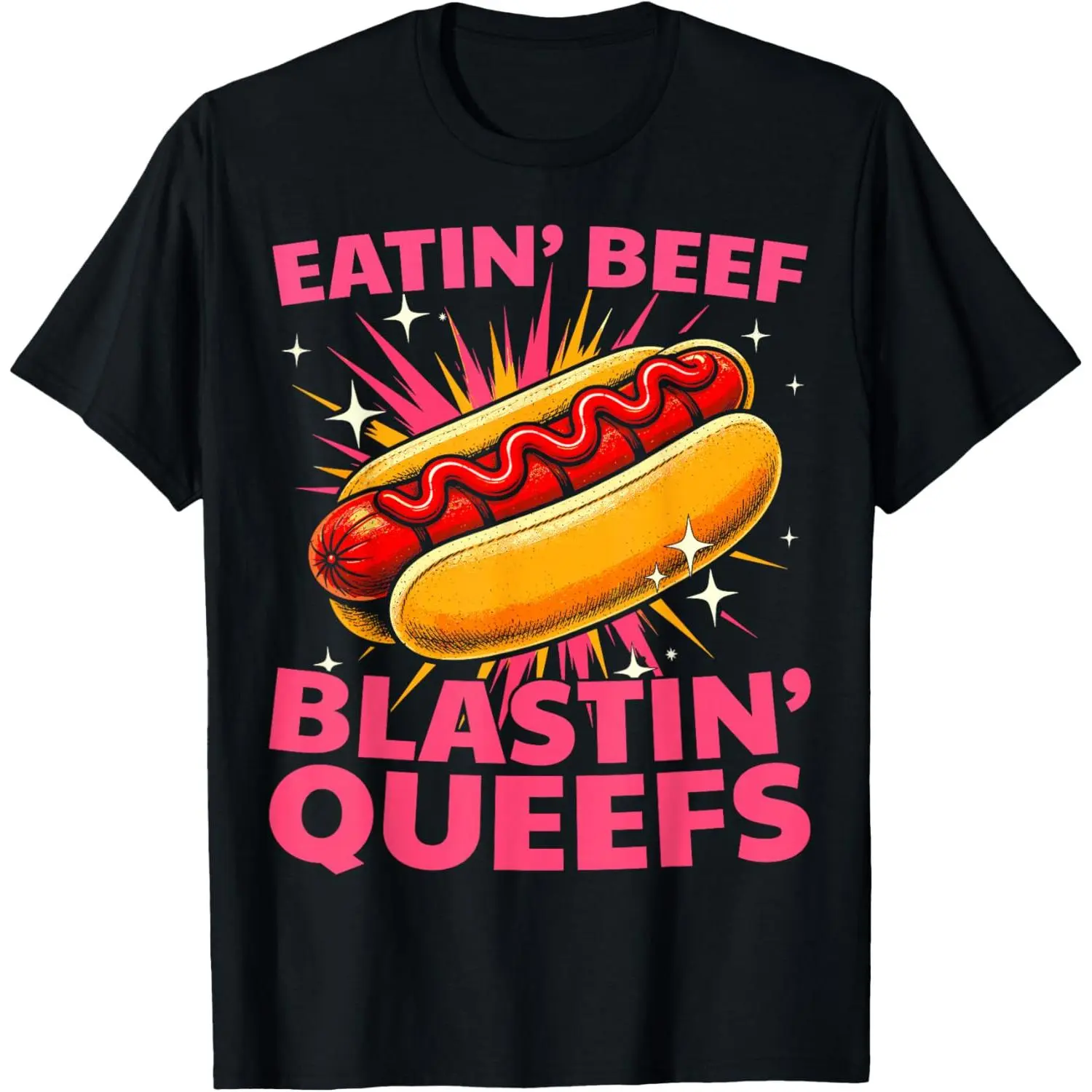 Eatin' Beef Blastin' Queefs Funny Embarrassing T-Shirt
