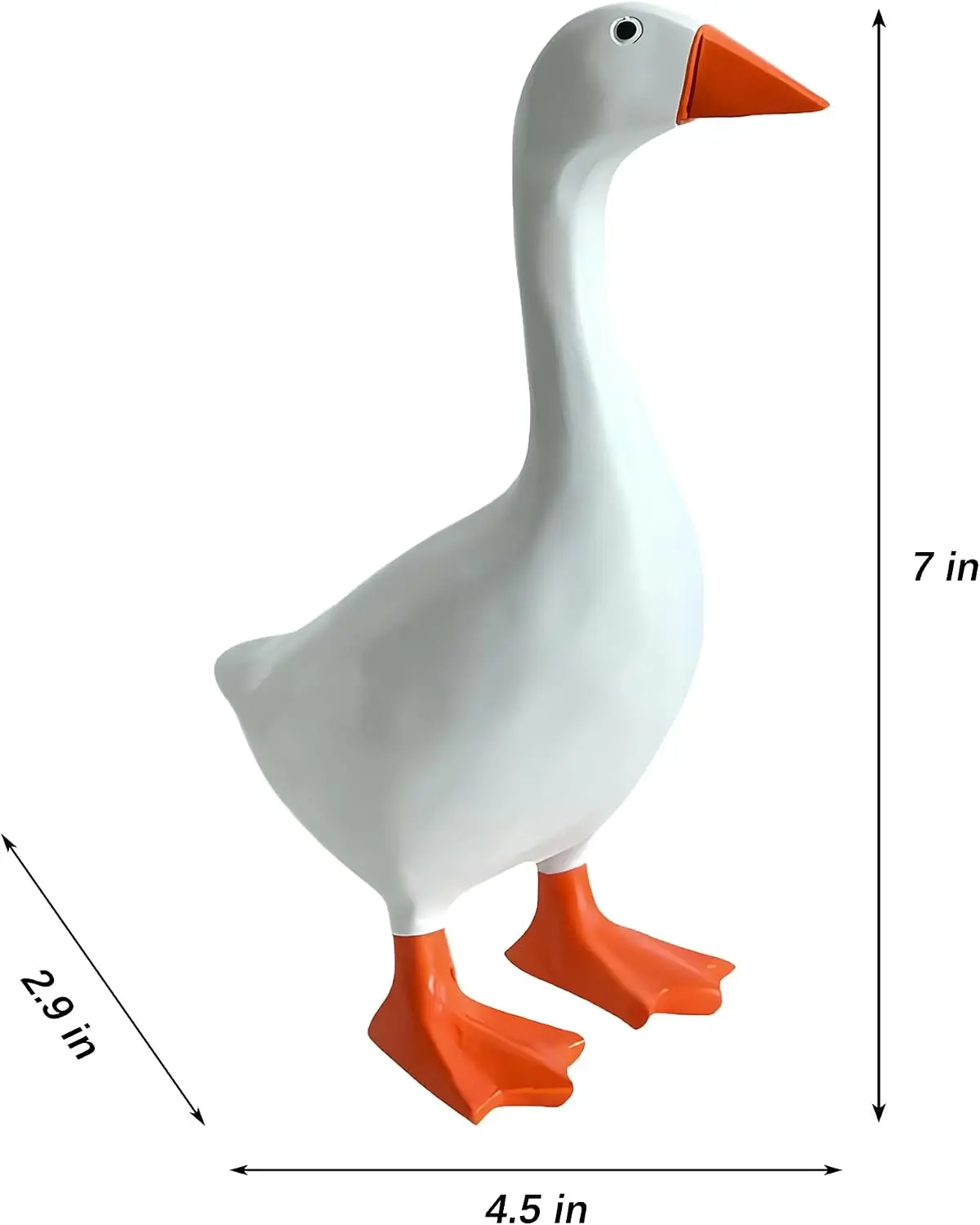 Desk Goose 7 Inch, Mini Desktop Goose Statue Decor for Home Office | Magnetic Desk Goose Bookshelf Office Table Decor, Silly Gift Idea for Friends and Family