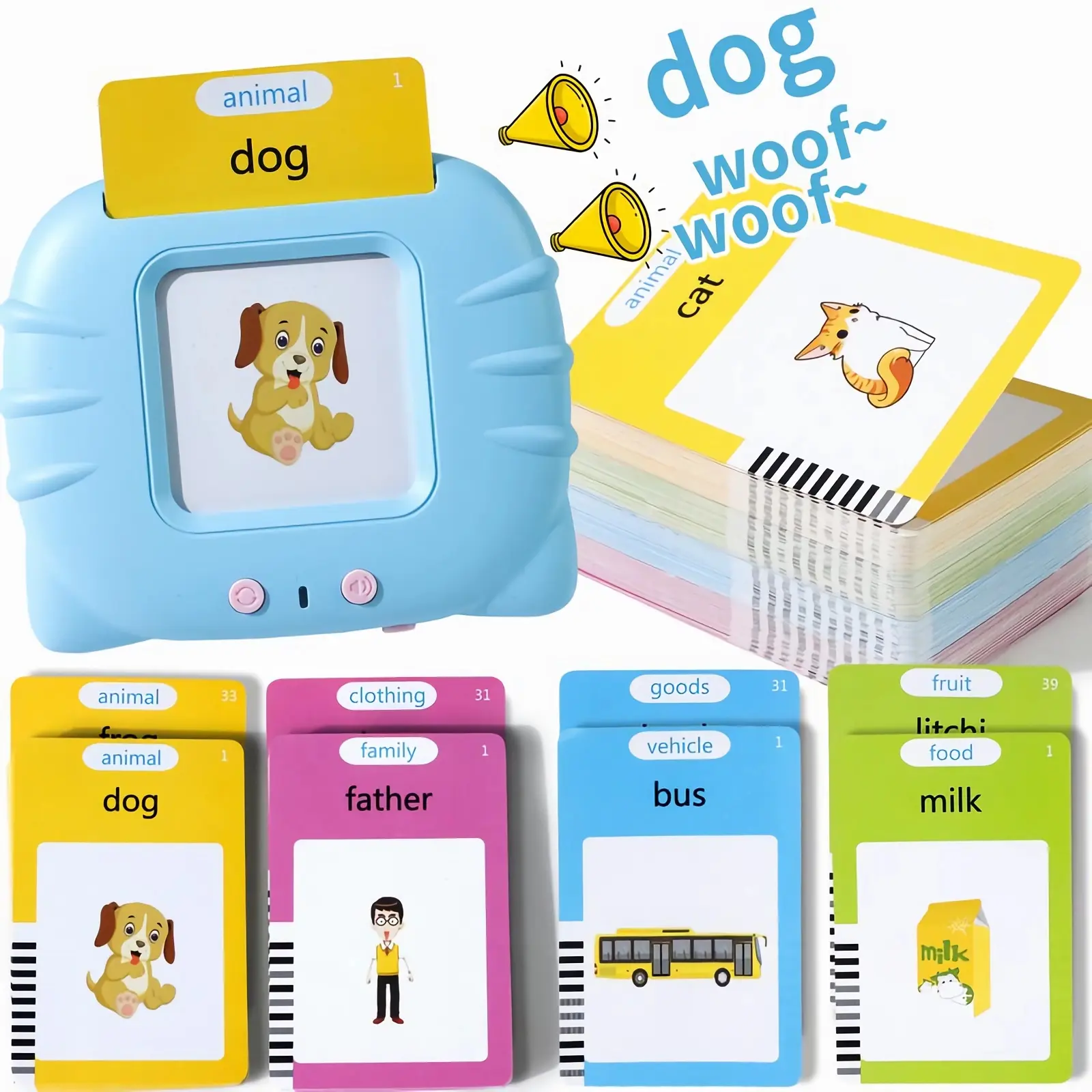Kids sight words Games Talking FlashCards Learning English MachineEducation Electronic Book Toddlers 2-6 Years Reading Gadget
