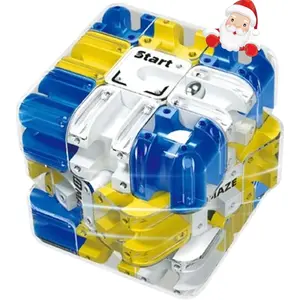 3D Ball Maze Cube Puzzle, Large Labyrinth 3D Maze Cube Puzzle, for Stress Relief & Logic Development, Engaging Brain Teaser Toy