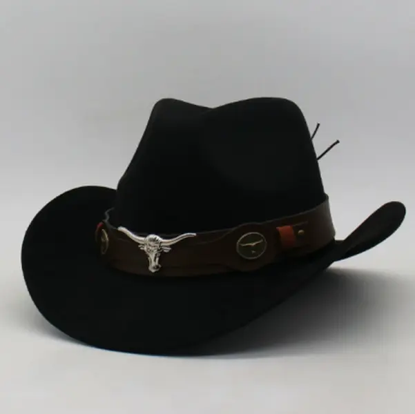 Effortlessly handsome style with one easy-match vintage cowboy hat-The accessories and the hats are packaged separately.