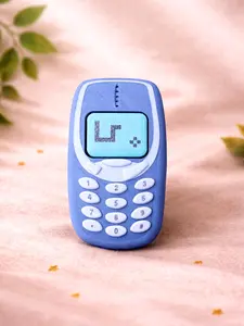 Retro Phone Clicker Keychain, Nokia Style Fidget Toy, Silent Button Stress Relief