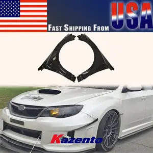For Subaru Impreza GR Hatchback 2007-2014 WRX STI Carbon Fiber Vented Front Cooling Fender Replacement US WAREHOUSE CLEARANCE SALE