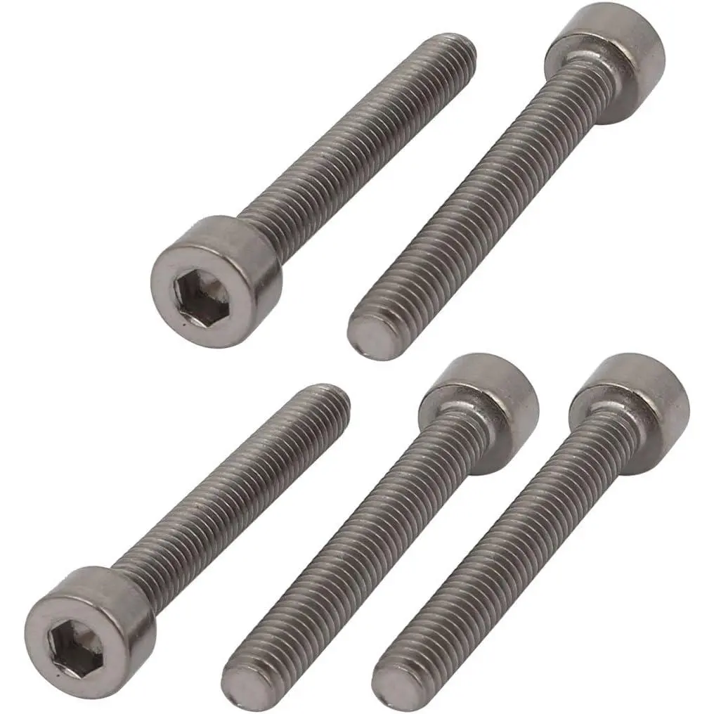 uxcell 10 Pcs Hex Cap Screws - M4x30mm Thread, Hex Socket Drive Cap Head, Titanium Hardware Fasteners, Eligible Purchases Qualify for Free Delivery Possible