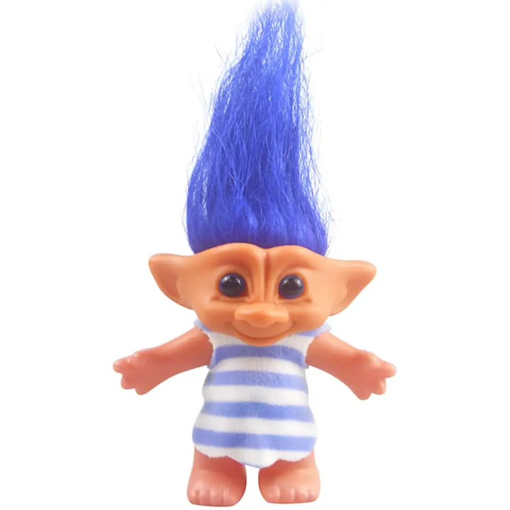 90s Vintage Lucky Troll Doll - Fun Collectible, Unisex Party Favor, Movie Figures Accessory, Hair Styling Prop, Halloween Gift (Toys & Hobbies, Dolls & Stuffed Toys, Dolls)