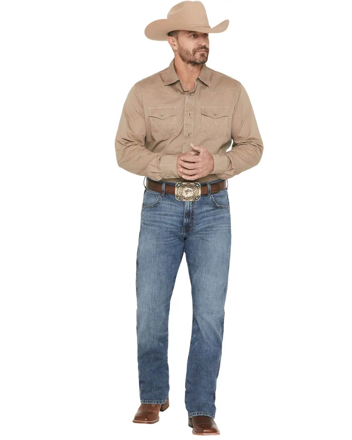 Wrangler Men's Retro Men'S Moore Dark Wash Slim Bootcut Stretch Denim Jeans - 112370634