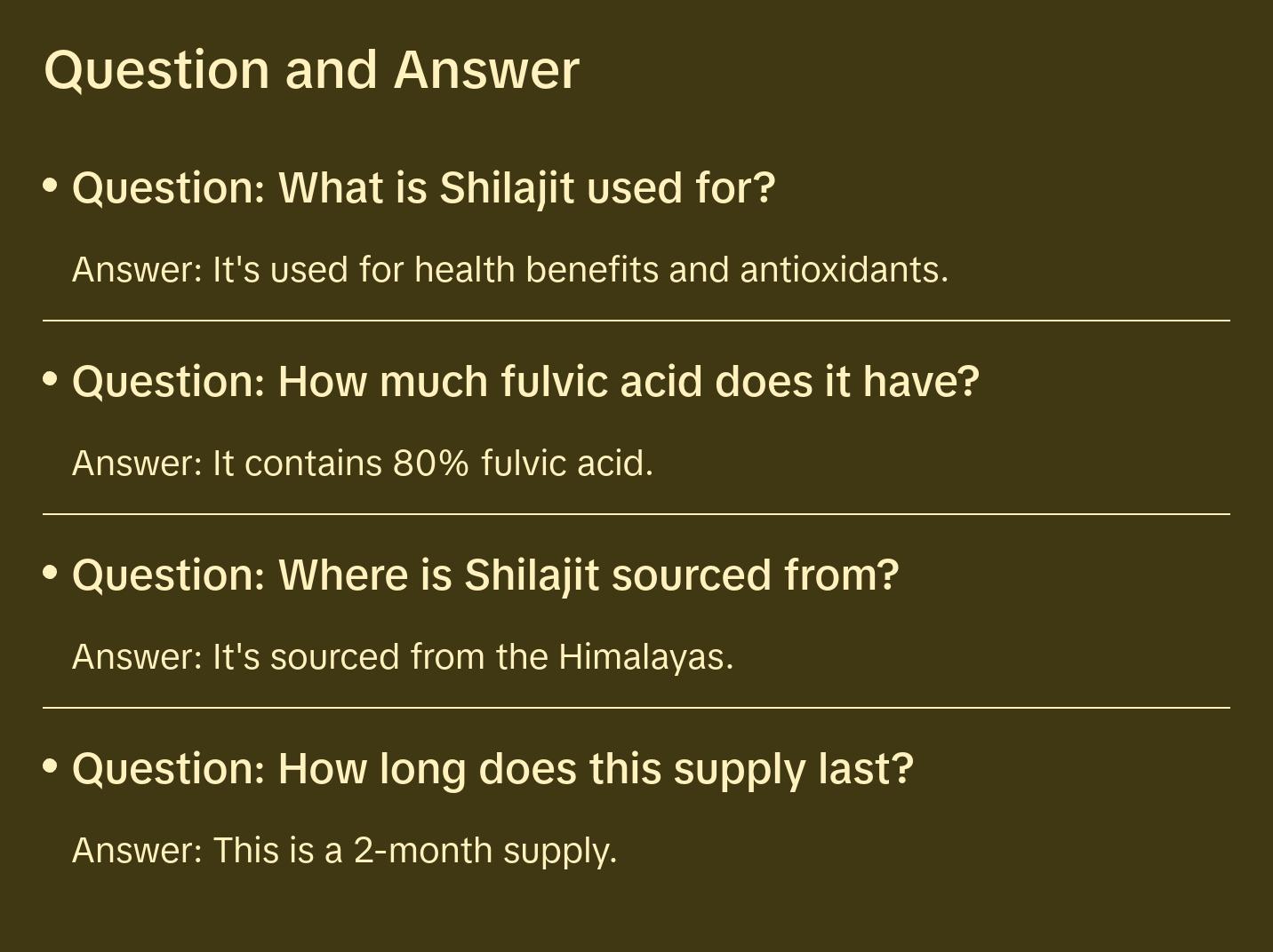Raw Organic Shilajit Himalayan Crystals | 80% fulvic Acid | 2 Month Supply | 90 Trace Minerals | Trusted Brand Since 1971 Healthcare Natural