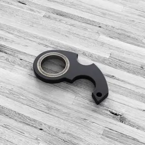 Keychain Spinner Fidget Ring Toy, Fidget Spinner Ring Metal Key Chain Spinner
