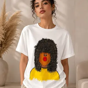 Hand-Painted Women’s T-Shirt | Unique Artistic Fabric Design