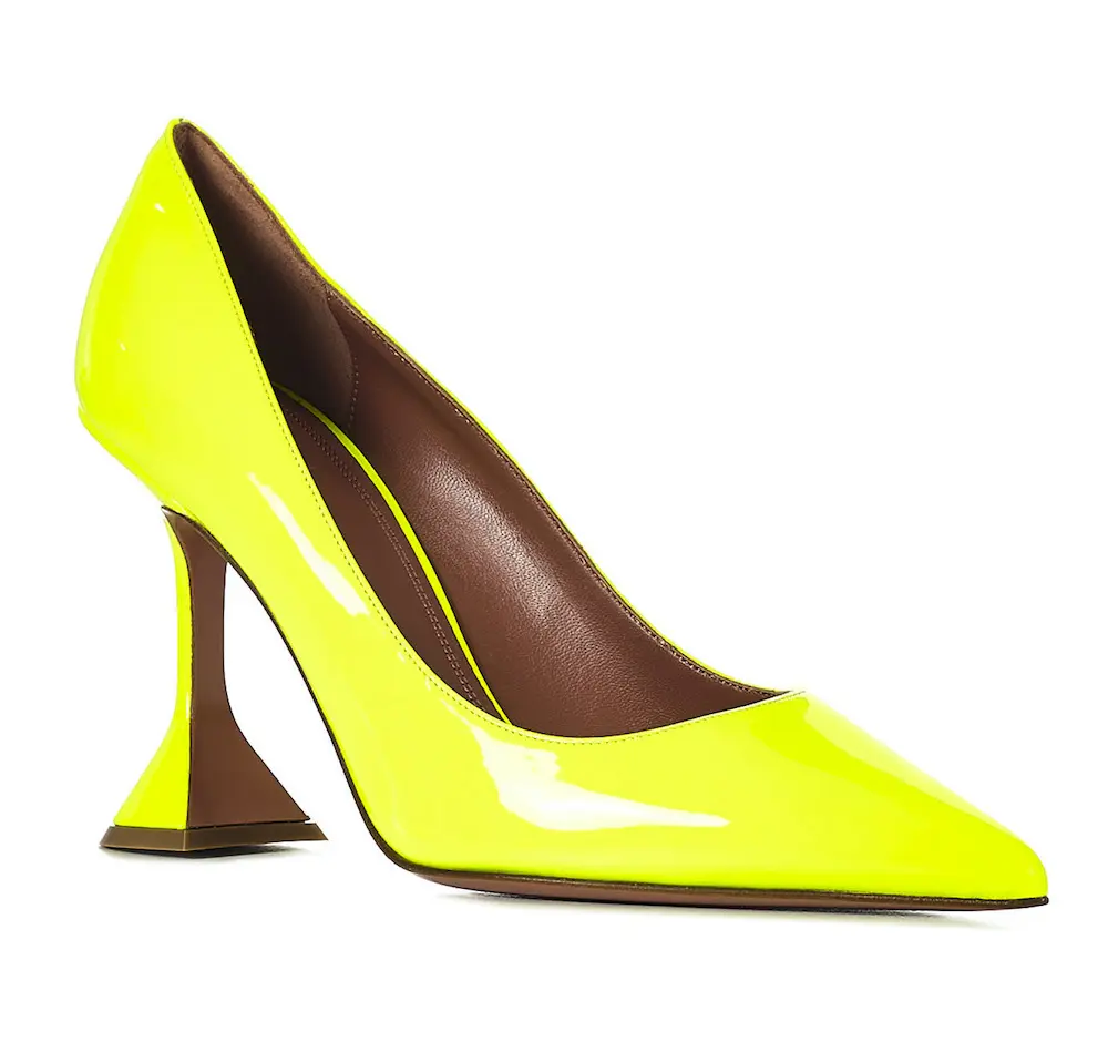 Amina muaddi Yellow Heeled Pumps Size 40